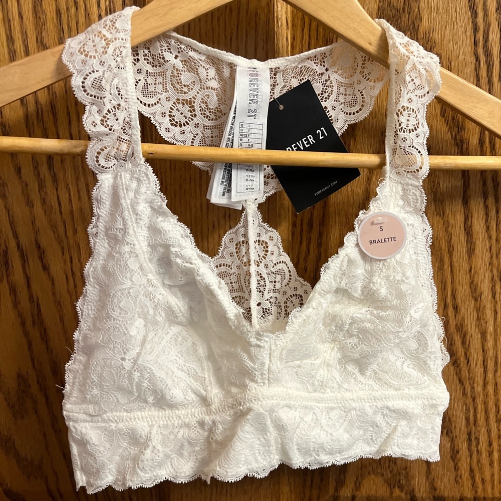 Forever 21 White Bralette